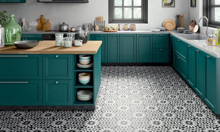 Cement tiles for kitchen