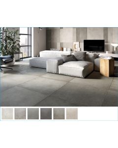 Livingroom Concrete Effect 100x100 Taupe